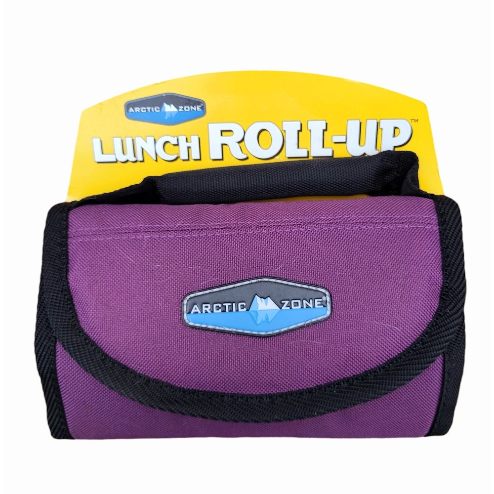 Arctic Zone Lunch Roll-Up Bag Insulated Folds Flat for Storage Expandable Purple
